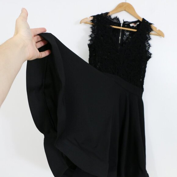 *Luxxel Black Lace V-Neck Dress - Picture 6 of 8